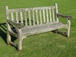 Weathered Gloster Teak Bench