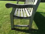 Weathered Gloster Teak Bench