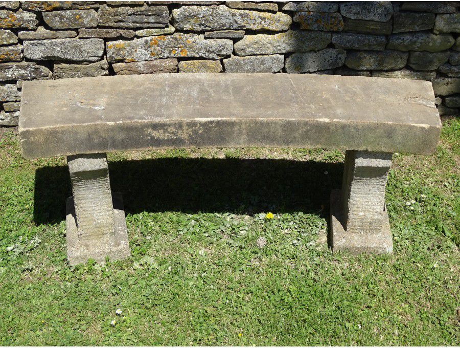 Salvaged Stone Bench