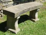 Salvaged Stone Bench