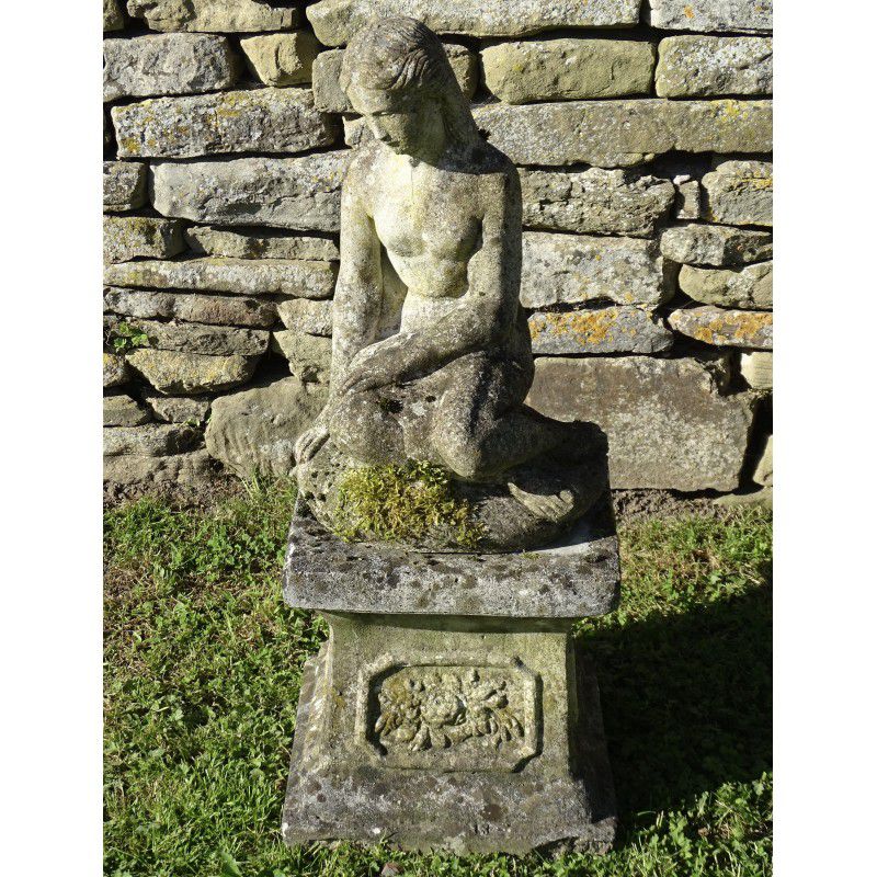 Weathered Garden Statue