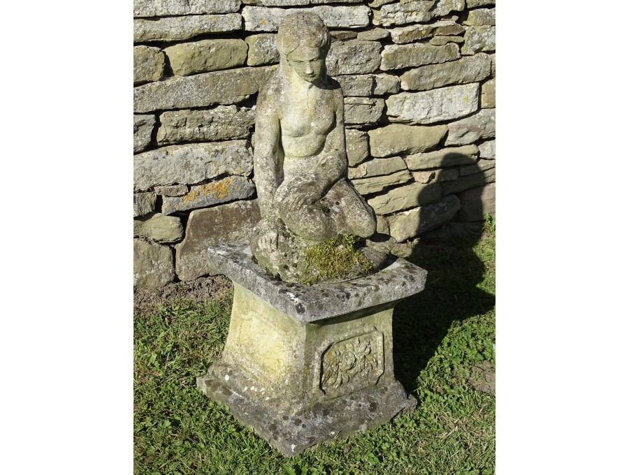 Weathered Garden Statue