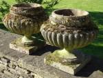 Weathered Garden Urns (Pair)