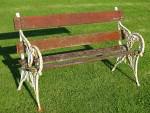 Vintage Cast Iron Bench