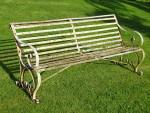 Antique Wrought Iron Bench