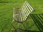 Antique Wrought Iron Bench