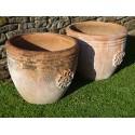 Weathered Terracotta Planters (Pair)