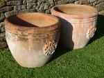 Weathered Terracotta Planters (Pair)