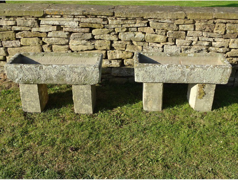 Antique Stone Troughs (Pair)