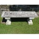 Large Composition Stone Bench