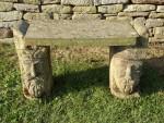 Unusual Sandstone Garden Seat