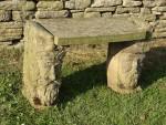 Unusual Sandstone Garden Seat