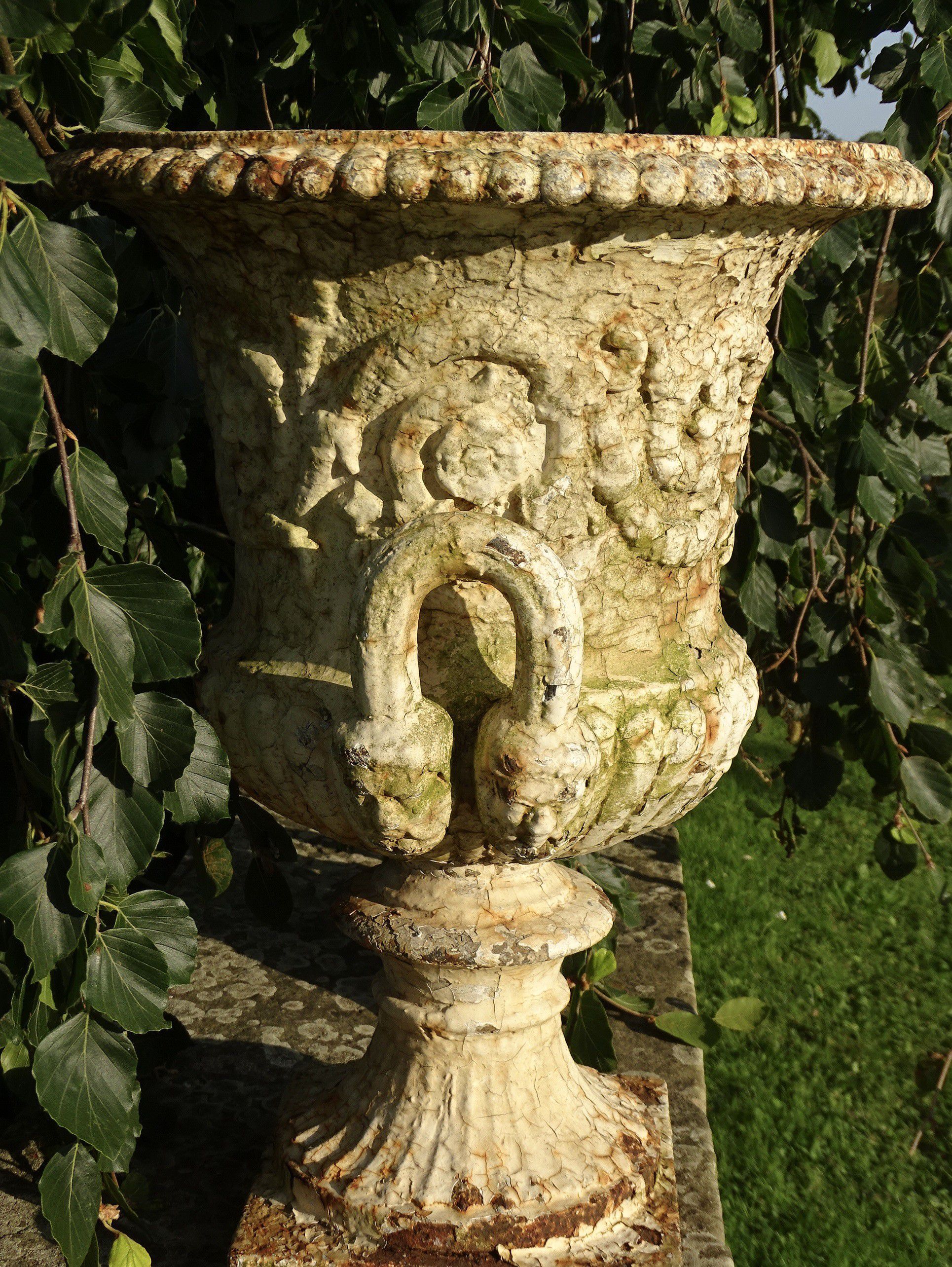 Antique Cast Iron Urn