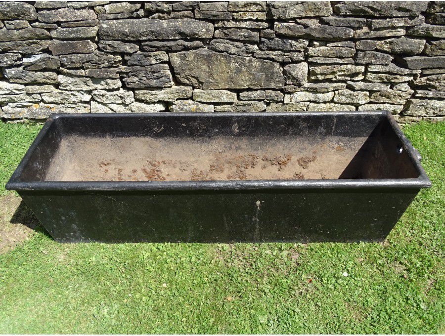 Antique Rectangular Iron Trough
