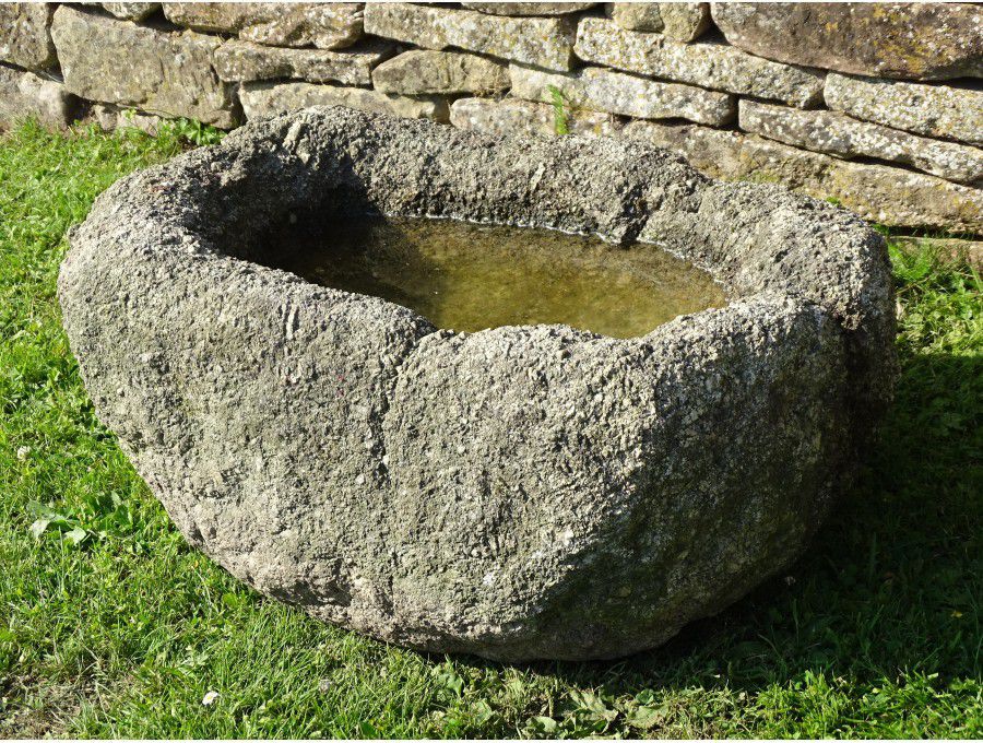 Antique Granite Water Bowl
