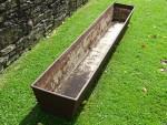 Antique Log Iron Trough