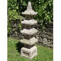 Carved Granite Garden Pagoda