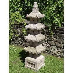 Carved Granite Garden Pagoda