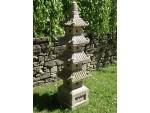 Carved Granite Garden Pagoda