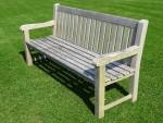 Weathered Teak Garden Bench