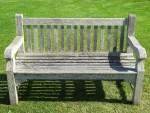Weathered Teak Garden Bench