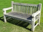 Weathered Teak Garden Bench