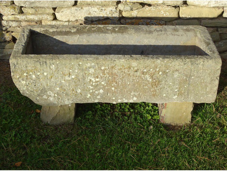 Antique Stone Trough on Blocks