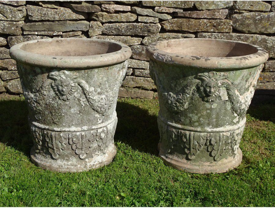 Vintage Garden Planters (Pair)