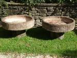 Weathered Round Planters