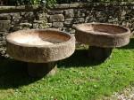 Weathered Round Planters