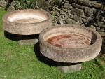 Weathered Round Planters
