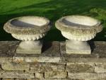 Weathered Garden Urns (Pair)