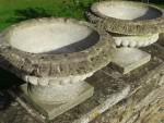 Weathered Garden Urns (Pair)