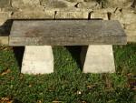 Carved Stone Garden Seat
