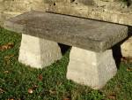 Carved Stone Garden Seat
