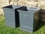 Salvaged Cast Iron Planters (Pair)