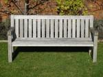 Weathered Teak Garden Bench