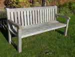 Weathered Teak Garden Bench