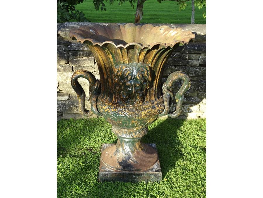 Large Cast Iron Urn
