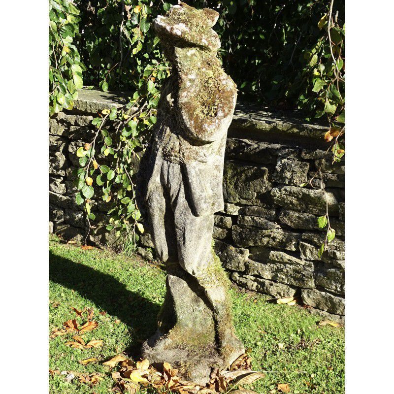 Weathered Garden Statue