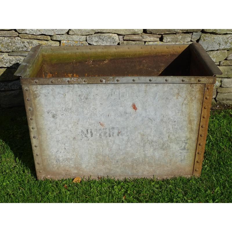 Vintage Galvanised Iron Tank