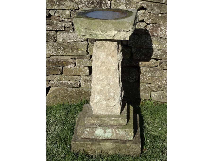 Antique Stone Birdbath