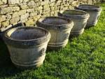 Weathered Tudor Rose Planters (Set)