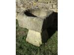 Square Stone Trough on Base