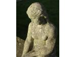 Vintage Statue Seated Girl