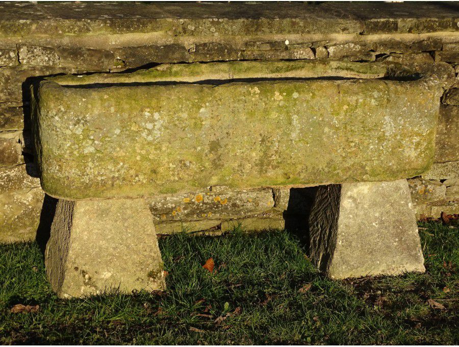 Antique Stone Trough on Blocks