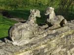 Pair of Weathered Whippets