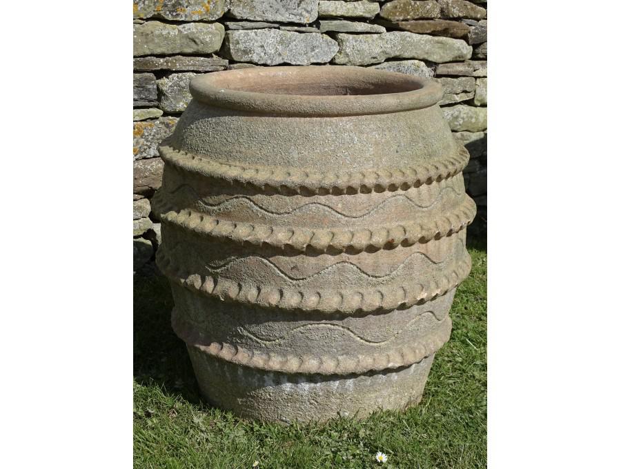 Ribbed Terracotta Pot