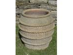 Ribbed Terracotta Pot
