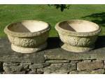 Pair Weathered Planters